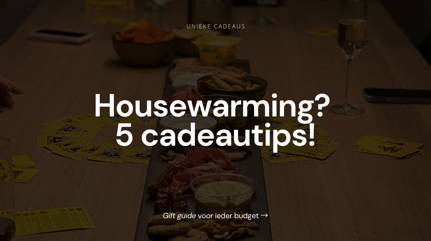 Housewarming Cadeautips van COOKX