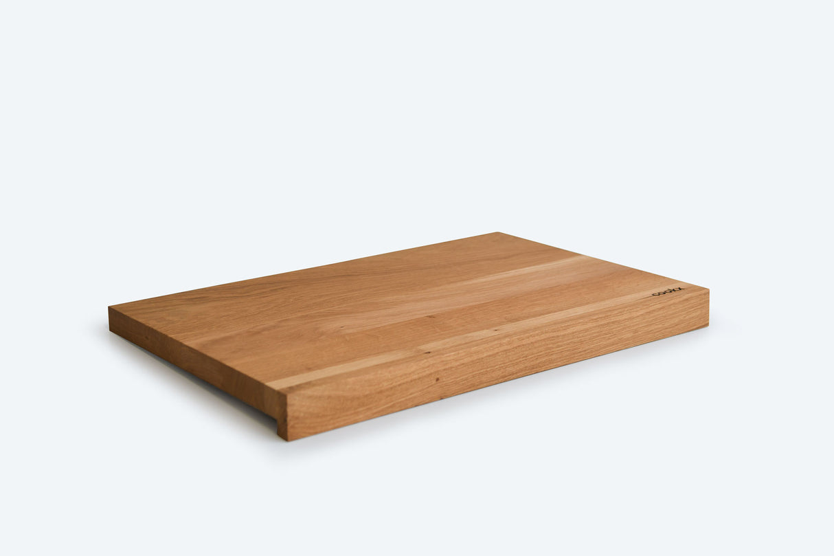 Houten Snijplank met Antislip Rand - Maat XL - Massief Eikenhout