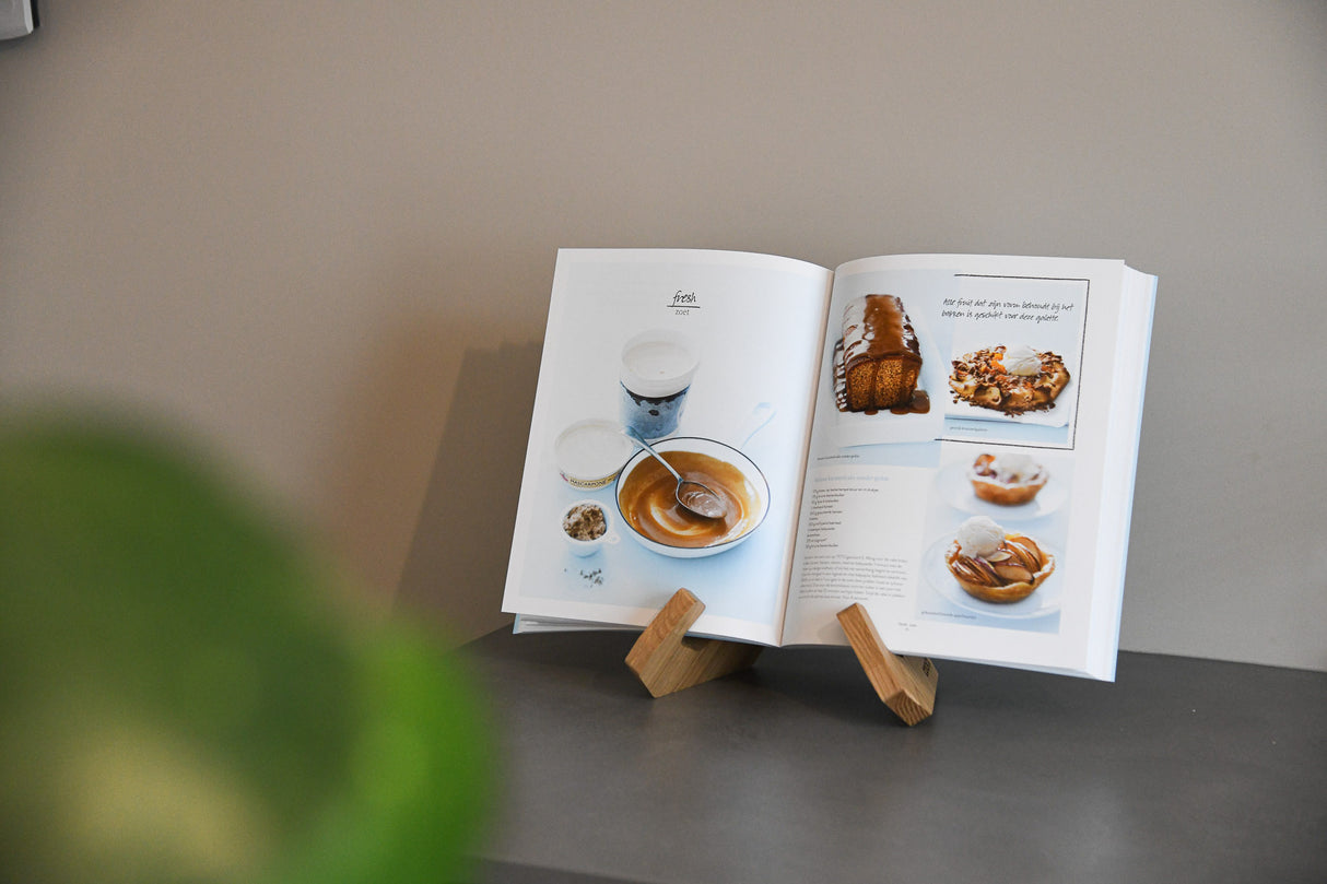 Boekensteun - Staand Model - Eikenhout - Zwart of nature - COOKX