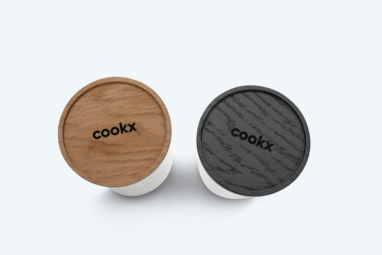 Voorraadpot/Bewaarpot - Rond model - Maat S, M, L - Zwart of nature