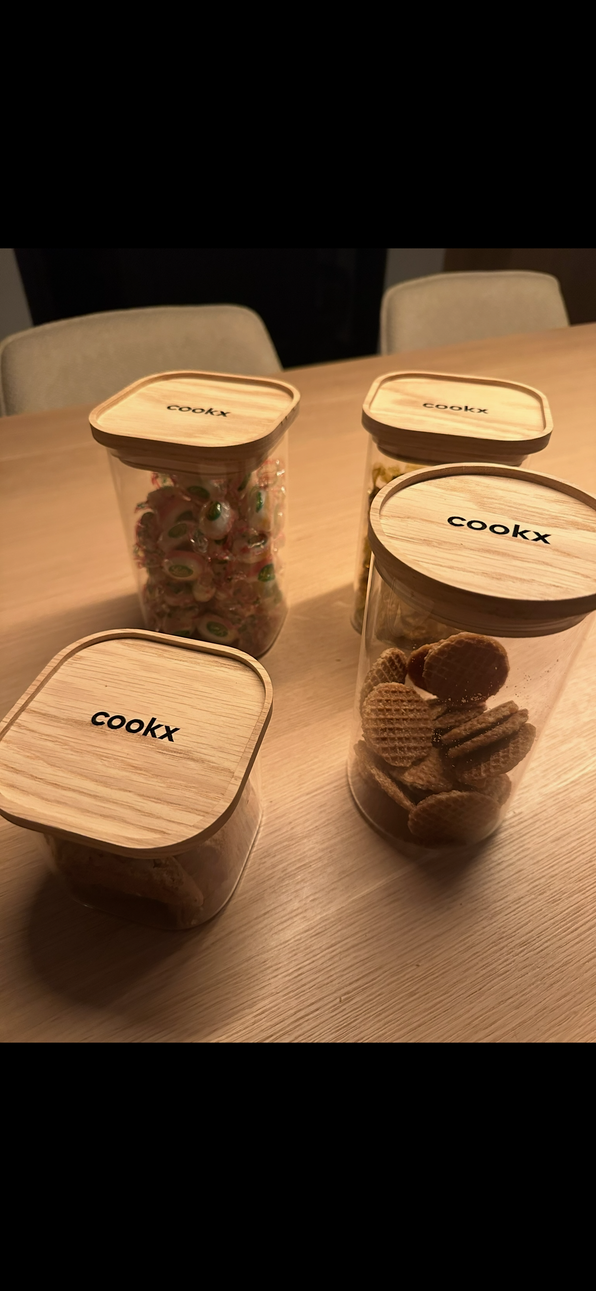 Voorraadpot/Bewaarpot - Recht model - Maat S & M - Zwart of nature