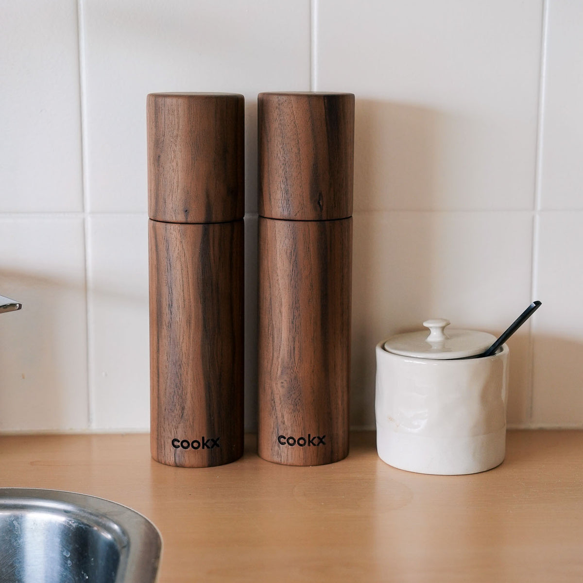 Set peper- en zoutmolens - FSC-gecertificeerd Acaciahout - houten