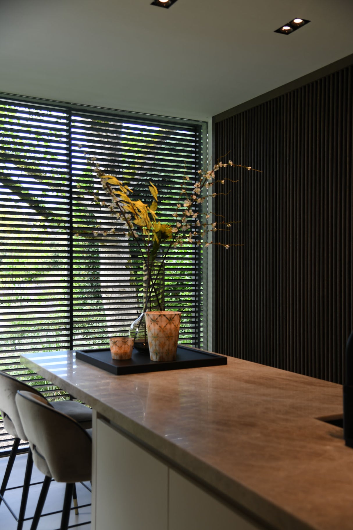 Oak Tray - Plateau de service/Plateau à bougies - Noir mat