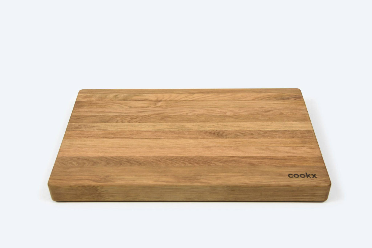 Snijplank hout - Recht S - Massief Eikenhouten hakblok