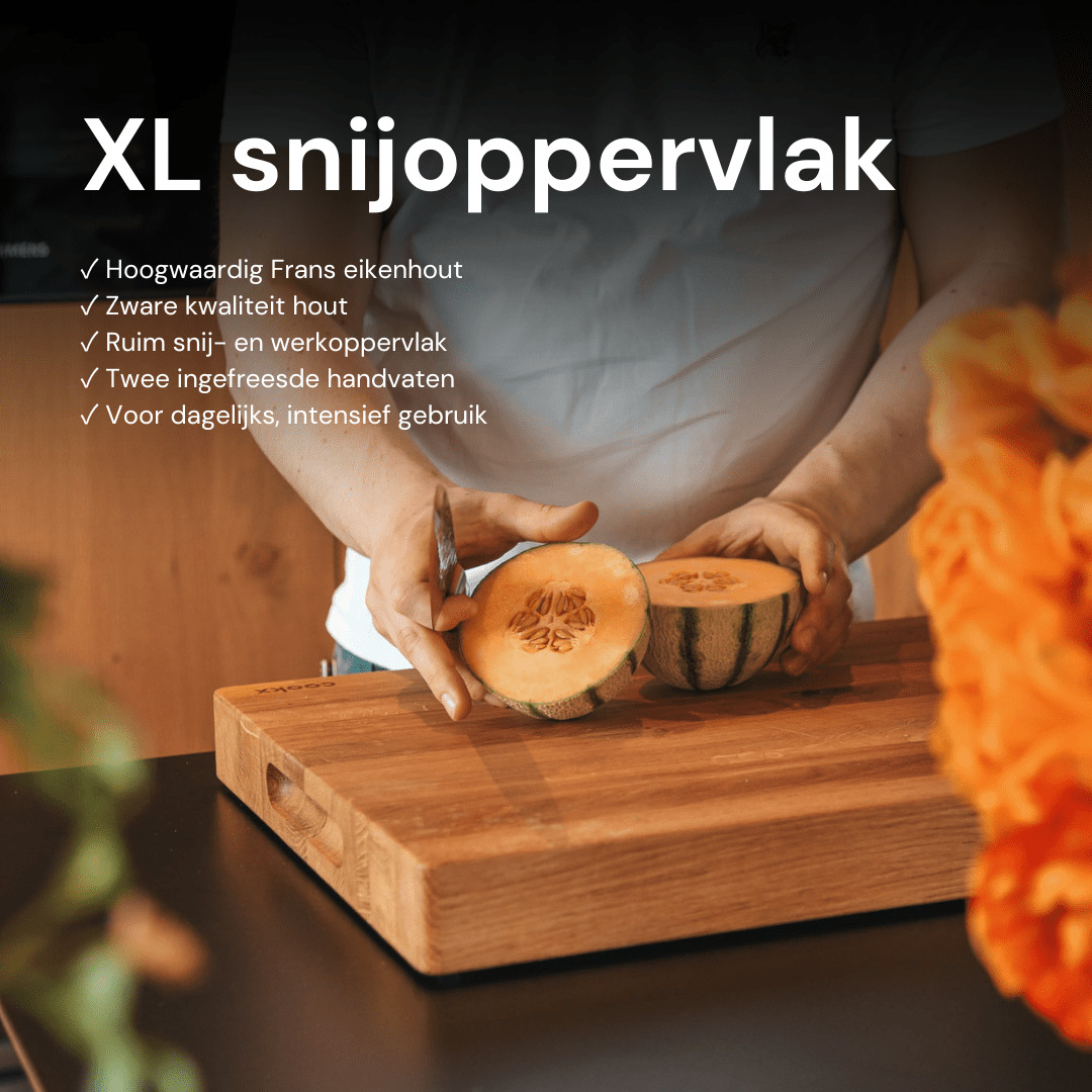 Hakblok Eikenhout - Extra groot model - Behandeld met Foodcare oil