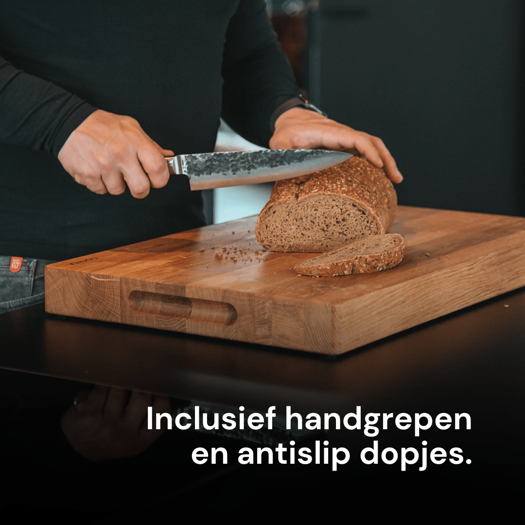 Snijplank Hout - Eikenhout - Maat XL - Extra groot model I COOKX