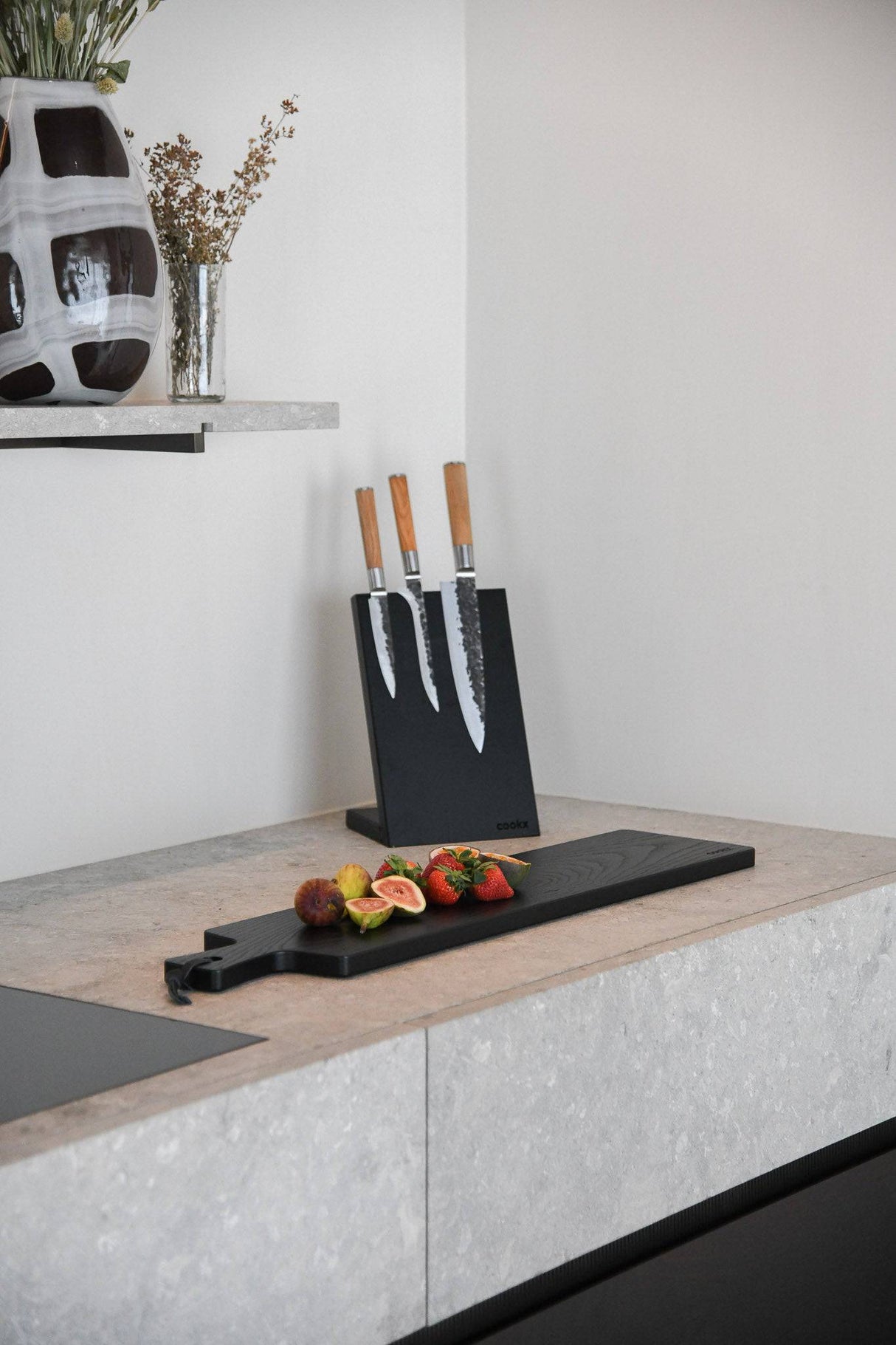 Planche de Service en Chêne - Noir Mat - Taille L
