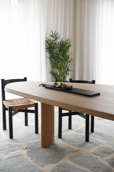 Eiken Serveerplank - Matzwart - Maat L