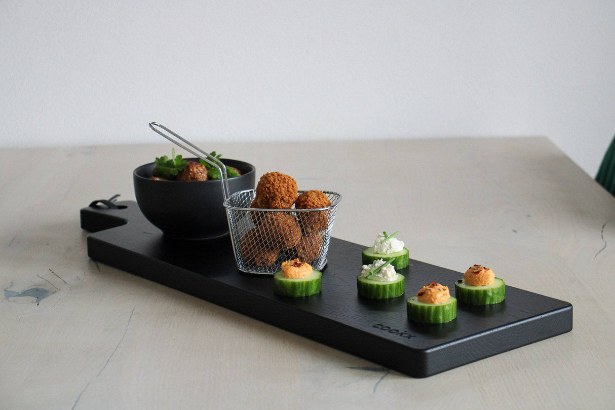 Planche de Service en Chêne - Noir Mat - Taille M