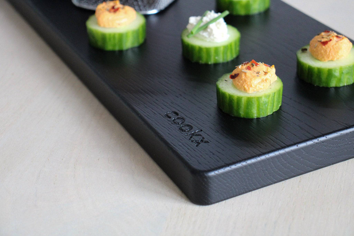 Planche de Service en Chêne - Noir Mat - Taille M