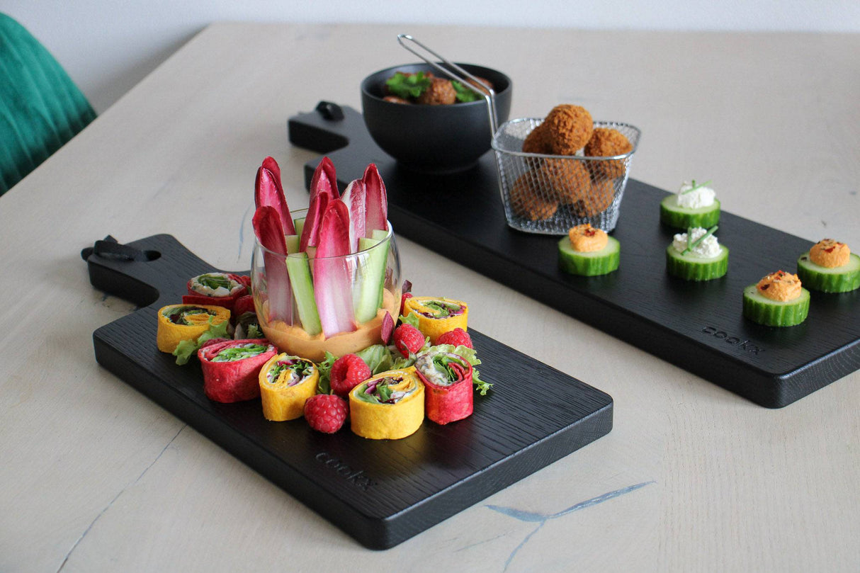 Planche de Service en Chêne - Noir Mat - Taille S