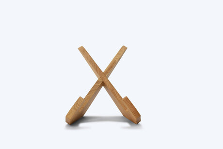 Boekenstandaard Hout - Boekensteun Natuurkleur Eik - Staand Model - COOKX
