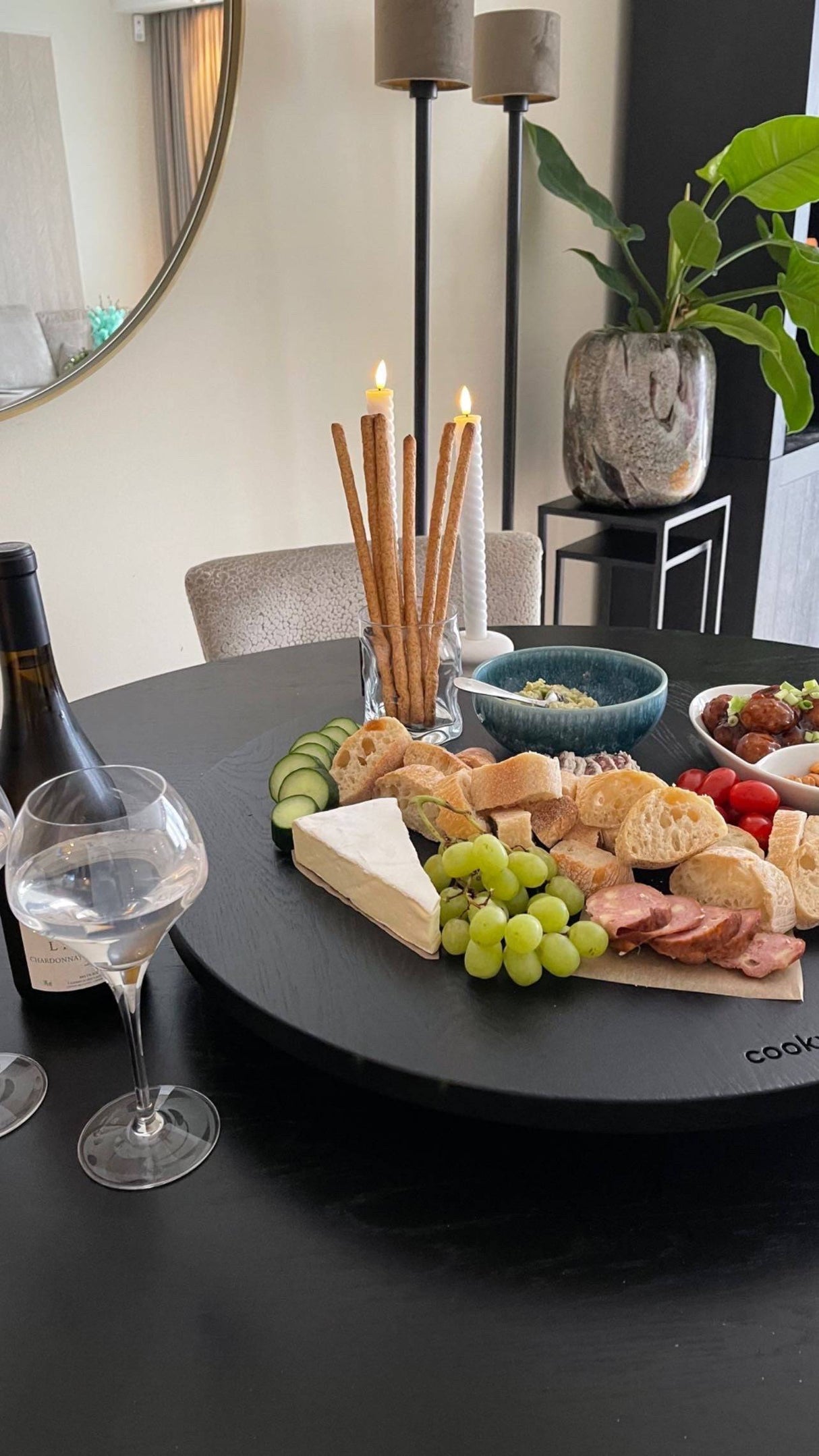 Draaiplateau 60 cm - COOKX - Zwart