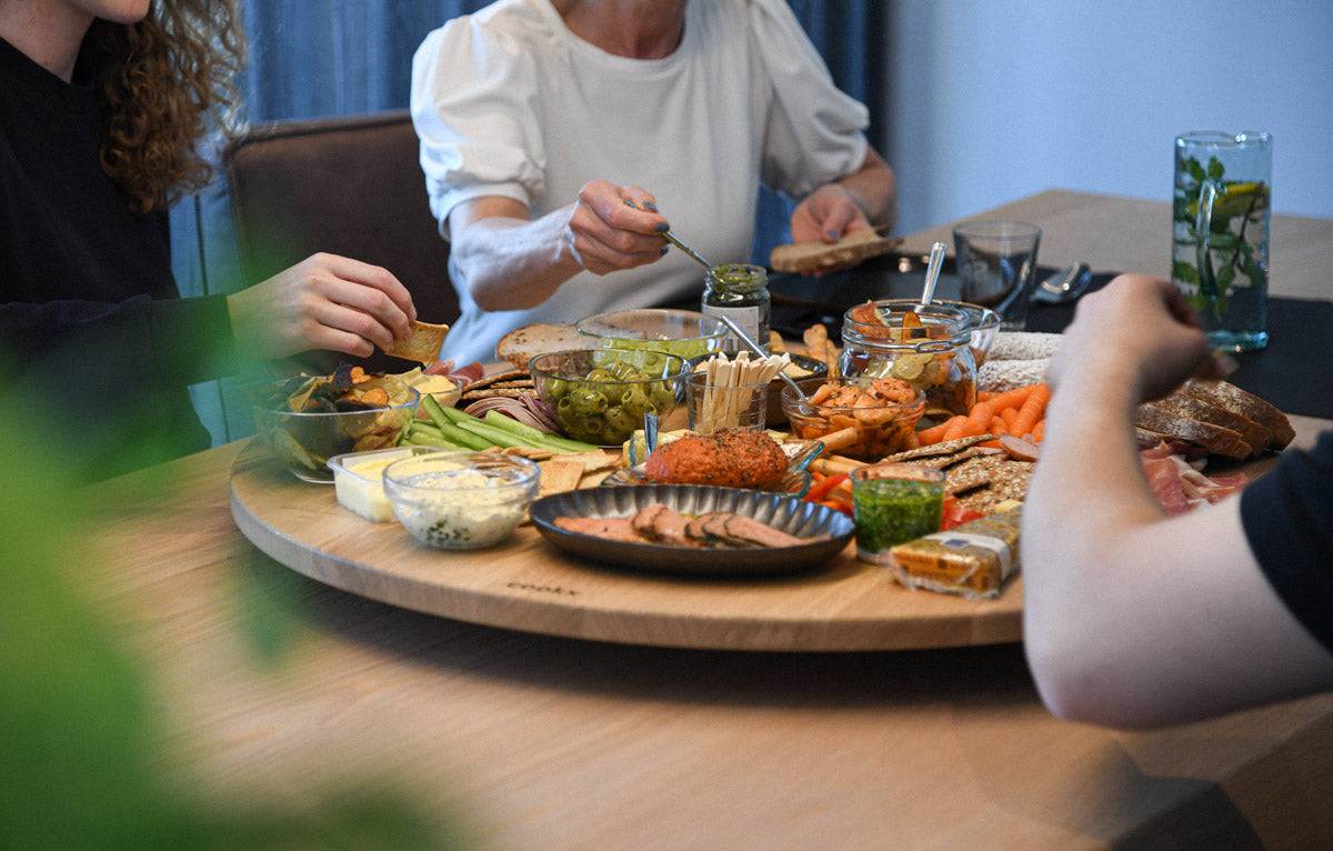 Draaiplateau Hout - Draaiplateau Groot van COOKX - Houtkleur