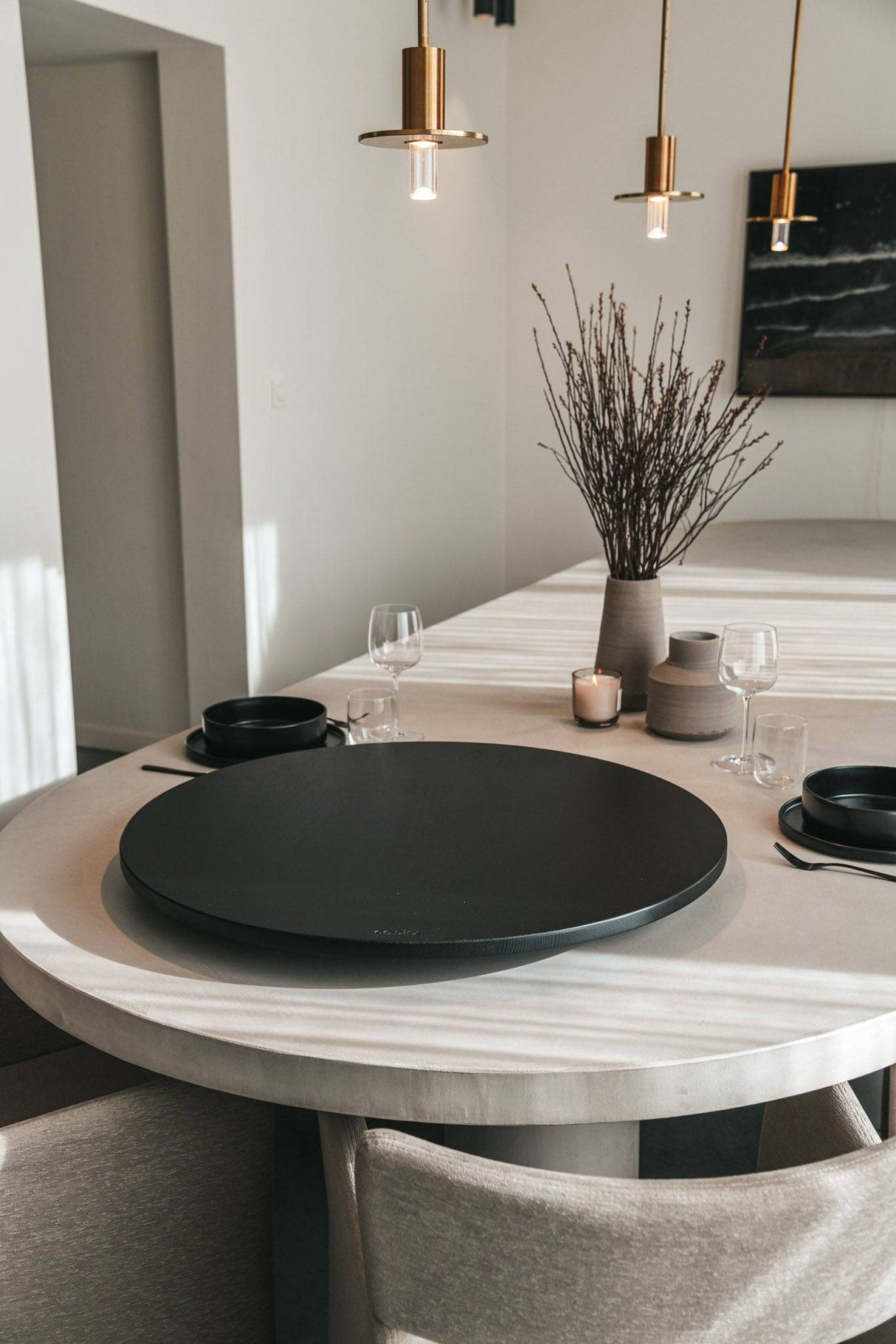 Oak turntable XL - 75 cm