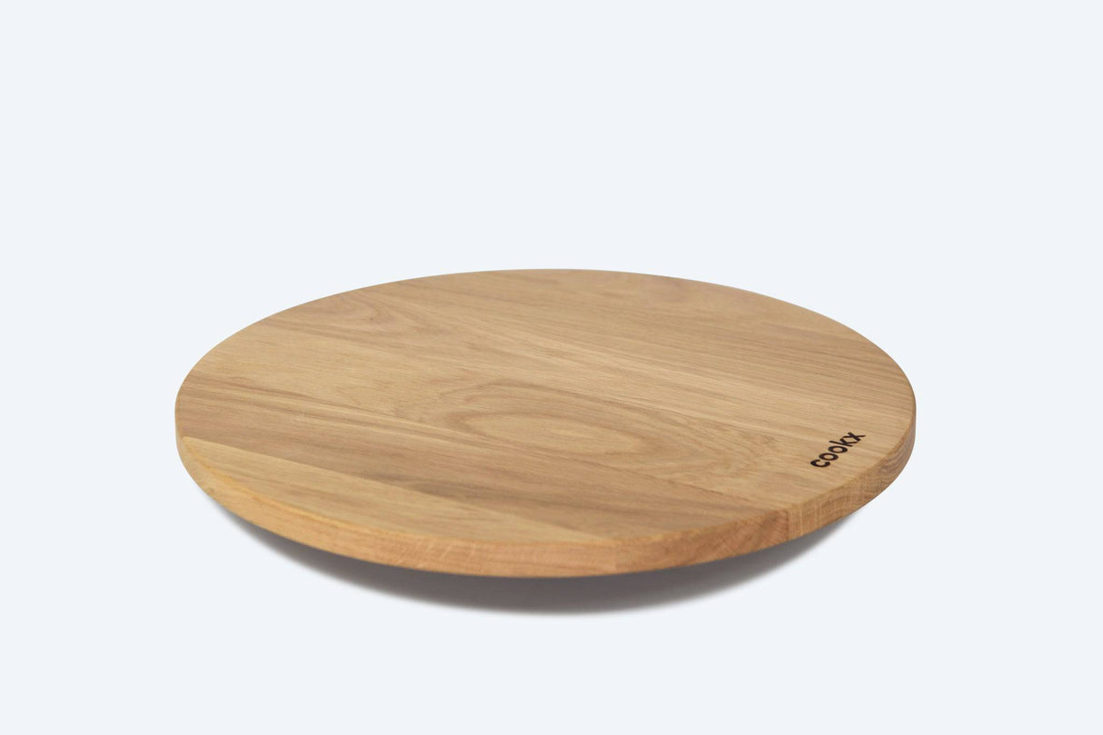 Draaiplateau - Maat S - Massief Eikenhout - Natuurkleur eikenhout
