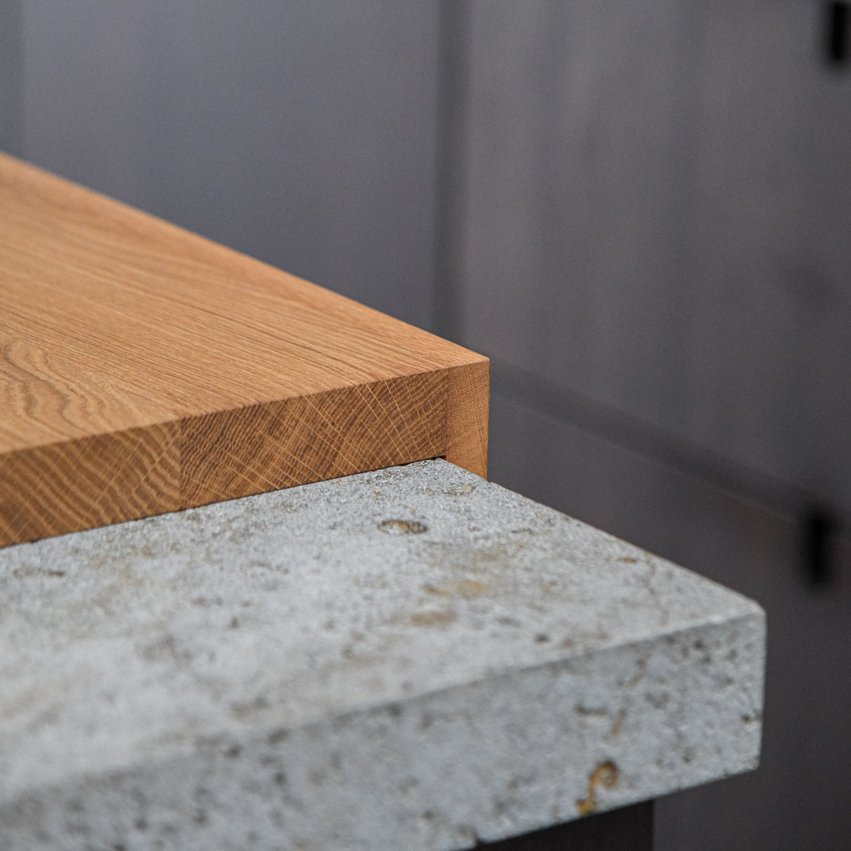 Eiken hakblok/snijplank met Antislip Rand - 50 x 34 x 3,5 cm - COOKX
