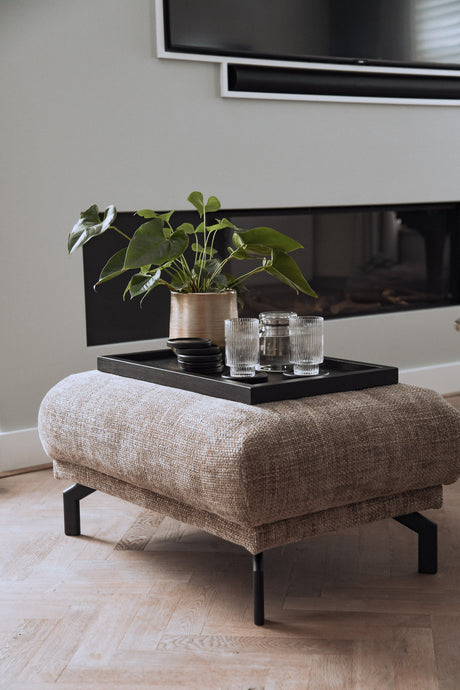 Eikenhouten Trey - Dienblad/Kaarsenplateau - Matzwart - 40 x 60 cm - COOKX