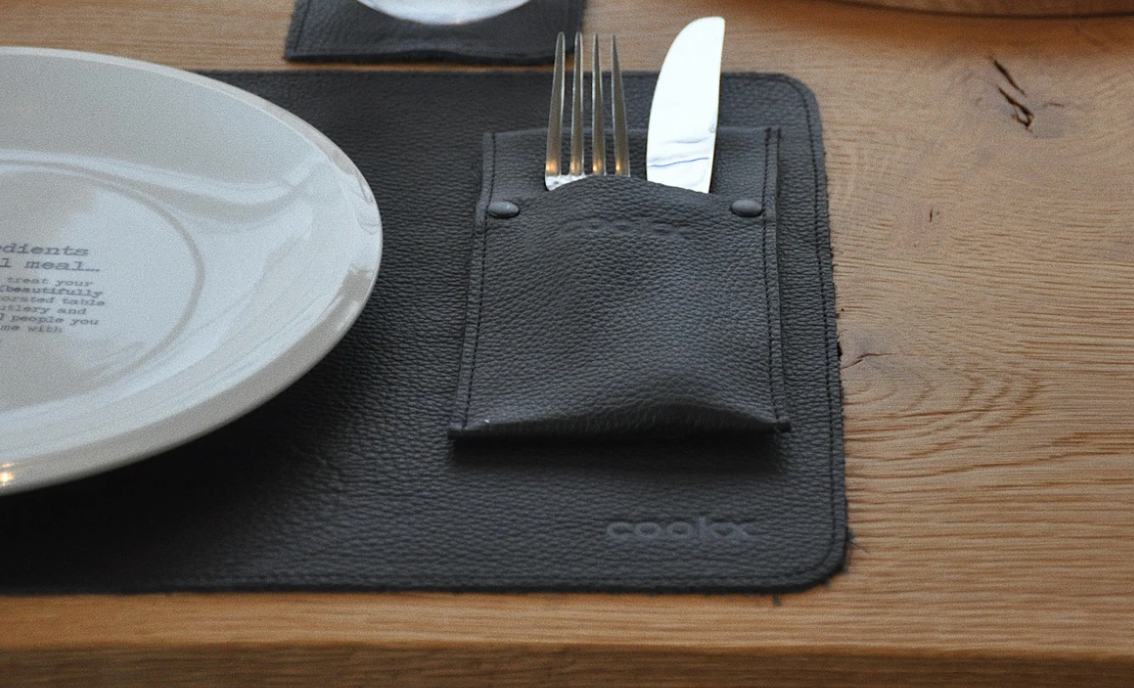 Leren placemat, leren placemats, leren placemat kopen COOKX
