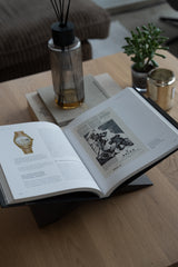 Boekenstandaard - Liggend Model - Eikenhout - Zwart, Nature, Beige, Chocolade