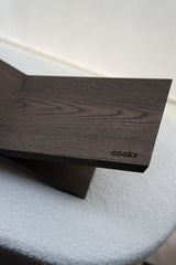 Boekenstandaard - Liggend Model - Eikenhout - Zwart, Nature, Beige, Chocolade