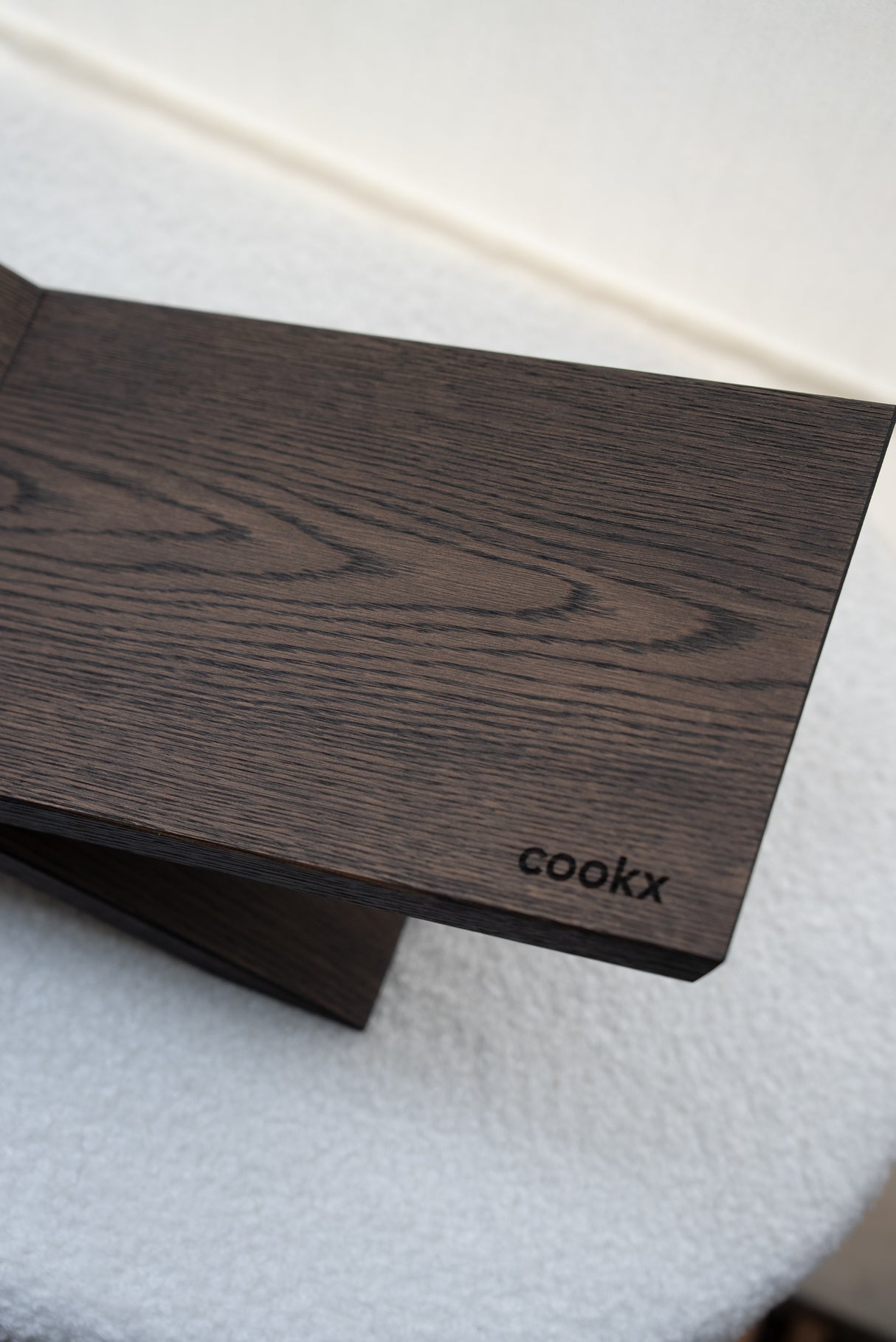 Boekenstandaard - Liggend Model - Eikenhout - Zwart, Nature, Beige, Chocolade