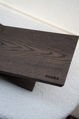 Boekenstandaard - Liggend Model - Eikenhout - Zwart, Nature, Beige, Chocolade