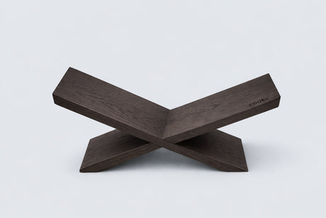 Boekenstandaard - Liggend Model - Eikenhout - Zwart, Nature, Beige, Chocolade