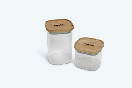 Voorraadpot/Bewaarpot - Recht model - Maat S & M - Zwart of nature