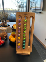 Koffiecuphouder – Eikenhout - Zwart of nature