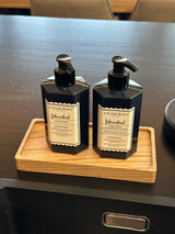 Mini Zeepbakje/Plateautje - Massief Eikenhout - Zwart of nature white