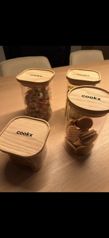 Voorraadpot/Bewaarpot - Rond model - Maat S, M, L - Zwart of nature