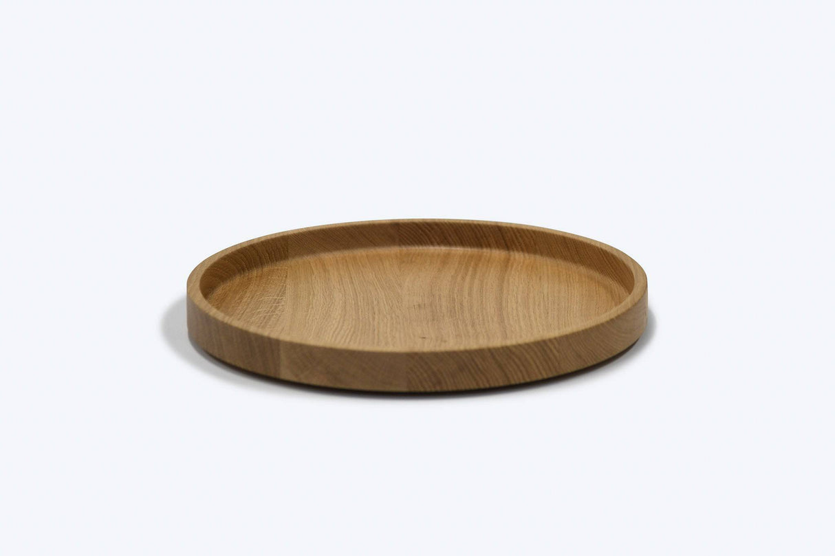 Serving tray - 100% Oak wood - Black or Nature - 35 cm